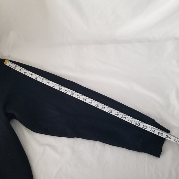 CAT Hoodie Men L Black Hooded Pullover Sweatshirt Jacket Caterpillar Work Pocket - Picture 11 of 12